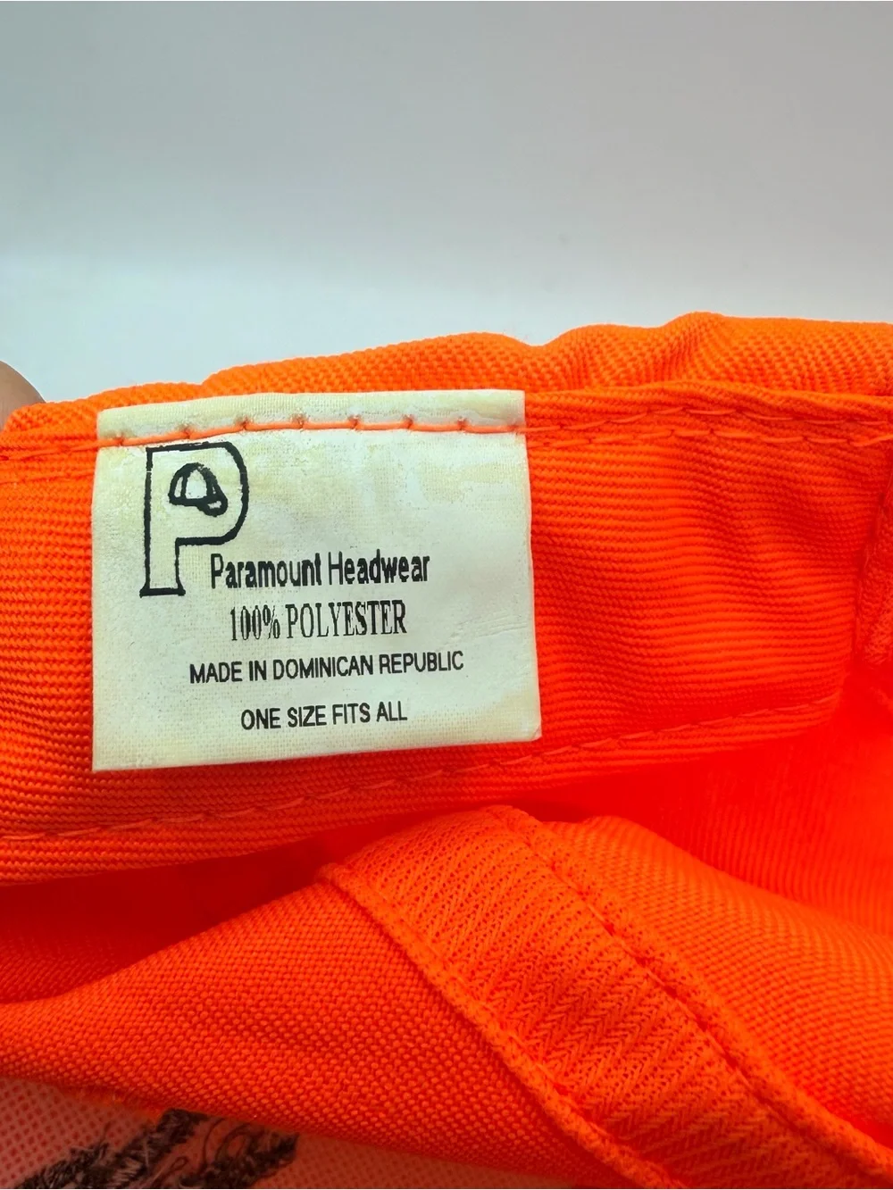 Vintage Whitetails Unlimited Hat Blaze Orange Hunting Safety Cap Adjustable